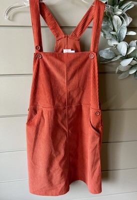 Girls Orange Wonder Nation Overalls-image