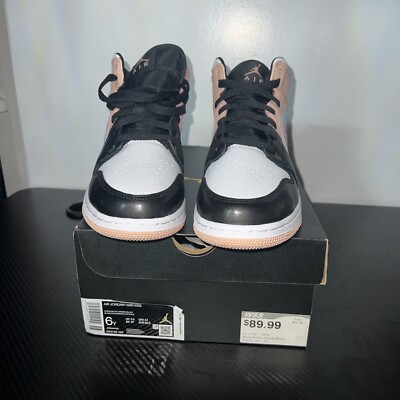 Jordan Air 1 Mid GS White/Black/Crimson Tint-image