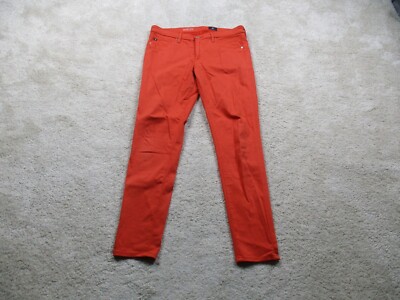 Adriano Goldschmied Pants Womens 29 Orange The Abbey Ankle Mid Rise Stretch-image
