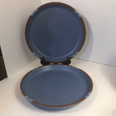 Dansk Mesa Sky Blue Dinner Plates Set Of 2 Portugal Stoneware 10 3/8”-image