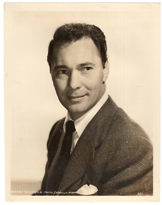 BARRY SULLIVAN HANDSOME MGM 1940s PORTRAIT VINTAGE HOLLYWOOD ORIG PHOTO 398-image