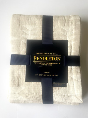 Pendleton Throw Blanket Matelassé Moonlight Mesa Birch 50