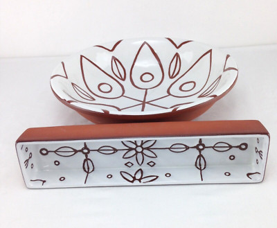 Creative Co-Op Terracotta Glazed Large Serving Bowl 12