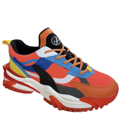 JAVI EAST WEST HERO RED/ORANGE/BLACK SNEAKERS SHOES SIZE 6.5 Y NIB-image