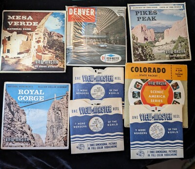 View-Master Colorado Lot 19 Reels Denver Pikes Peak Mesa Verde Royal Gorge More-image