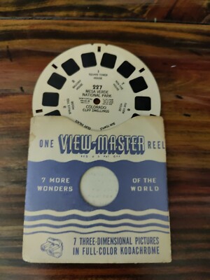 Viewmaster Reel Number 227 Mesa Verde National Park Colorado Cliff Dwellings-image