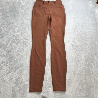 Lululemon City Sleek 5 Pocket Pants Stretch Womens 24 Mid Rise Orange Casual-image