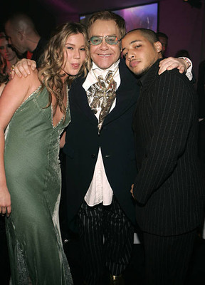 Joss Stone Sir Elton John guest at 13th Elton John AIDS Foundation- Old Photo 2-image