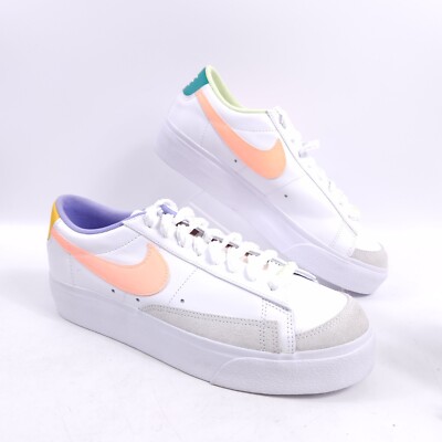 Great! Nike Women’s Blazer Platform Low Size 10.5 DX3719 100 - Peach/Cycle Cream-image