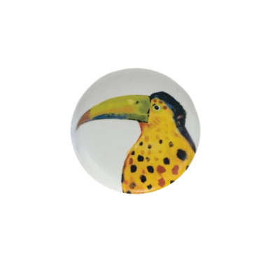 Creative Co-op Small Jungle Animal Toucan Plate-image