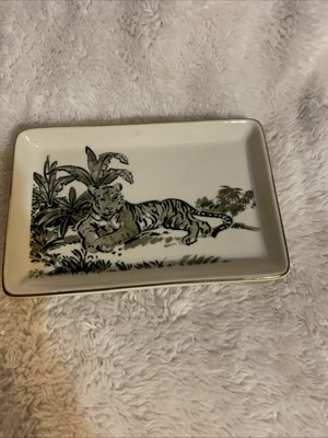 Creative Co-op Chad Barrett “Tiger” Trinket Dish 6x4 Inches Ceramic-image