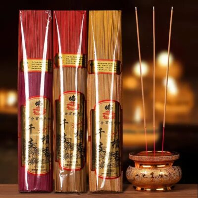 1000 Pcs Sandalwood Bamboo Incense Sticks Smokeless Buddha Worship Joss Sticks-image