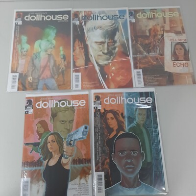 Joss Whedon's Dollhouse Epitaphs #1-5 Complete Dark Horse Cover A Set Run Comics-image