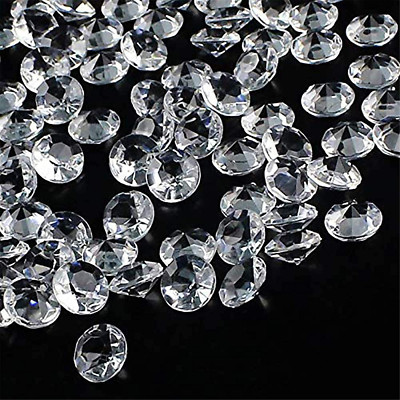 Cristales De Diamantes Transparentes Gemas Acrílicas Mesa Boda Piedras Preciosas-image