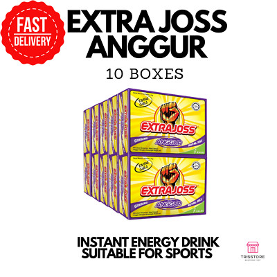 10box Extra Joss Grape Flavoured Energy Fitness Drink Base Flavor 4gram/sachets-image