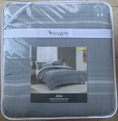 Koolaburra by UGG  Joss  King Comforter Set With Shams,  Gray-image