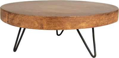 Creative Co-Op Decorative Paulownia Wood Pedestal, Dark 11