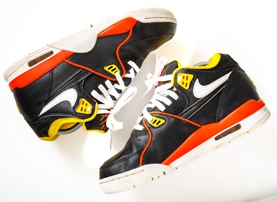 Nike Air Flight 89 RAYGUNS Mens Sizs 7.5 Black Orange Yellow DD1171-001-image