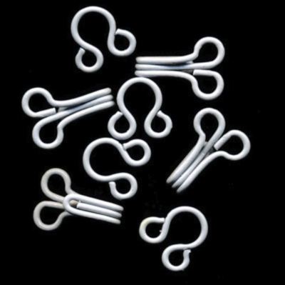 White Hooks and Eyes Size 1-image