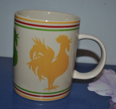 VTG NEW CREATIVE Co Rooster Mug Kathy Hatch Collection 12oz 🐔-image