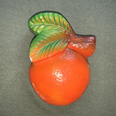 Mid Century Plaster Fruit, Orange 🍊 -image