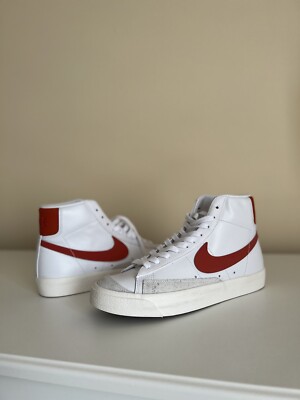 Size 9 - Nike Blazer '77 Mid White Orange W-image