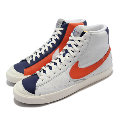 Nike Blazer Mid 77 EMB NBA 75th Anniversary White Orange Men Casual DD8025-100-image