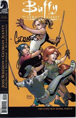 signed JEANTY 1:4 variant BUFFY the VAMPIRE SLAYER #2 season 8 joss whedon COMIC-image