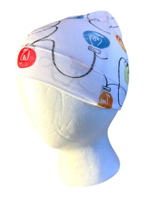 Joss + J Ivory Holiday Lights Knotted Baby Beanie OS Bamboo Organic Cotton Newbo-image