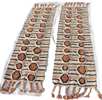 2 Creative Co-Op Cotton Tufted Kilim Floor Runner w/Braided Tassels - 2' x 8' ea-image