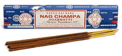 Satya Sai Original Nag Champa Joss Incense Sticks 15gm Each Set Of 3-image