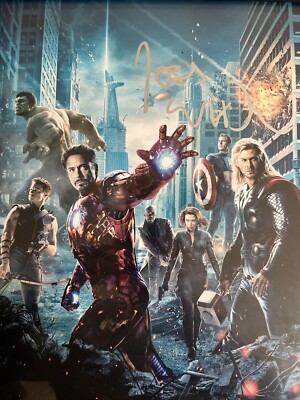 Signed Joss Whedon AVENGERS poster PSA/DNA-image