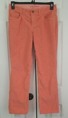 Sonoma Womens Corduroy Denium Modern Fit Pink/Orange Pants Mid Rise Sz 6-image