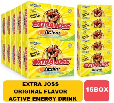 15BOX NEW EXTRA JOSS ORIGINAL FLAVOR ACTIVE ENERGY BOOST DRINK POWDER HALAL DHL-image