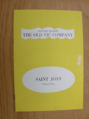 1959 SAINT JOAN Bernard Shaw Barbara Jefford, Joss Ackland, Alec McCowen Old Vic-image