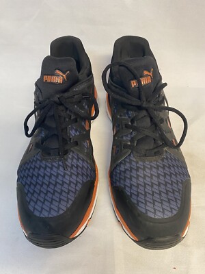 Puma Rush 2.0 Mid Work Sneakers, Black/Orange, Men's 13M Hardly Worn, Exec Cond-image