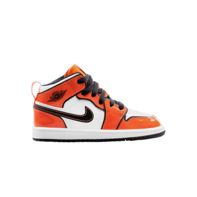 Air Jordan Air Jordan 1 Mid SE PS 'Turf Orange' BQ6932-802 Shoes-image