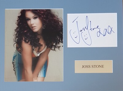 JOSS STONE Signed 16x12 Photo Display MIND, BODY & SOUL COA-image