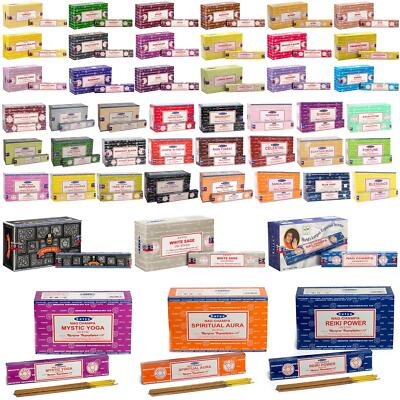 Genuine Satya Incense Joss Sticks Home Fragrance Mixed Scents Box of 12-image