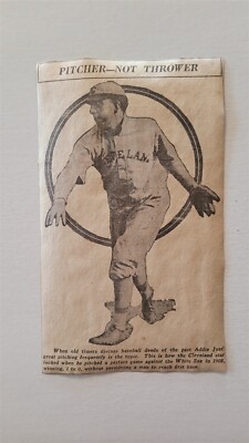 Addie Joss Indians 1918 Baseball Panel Old Timers -image
