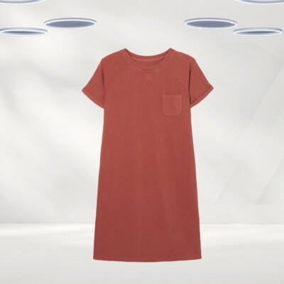 Ex Fat Face Women’s Sadie Sweat Dress Mid Orange (Defect)-image