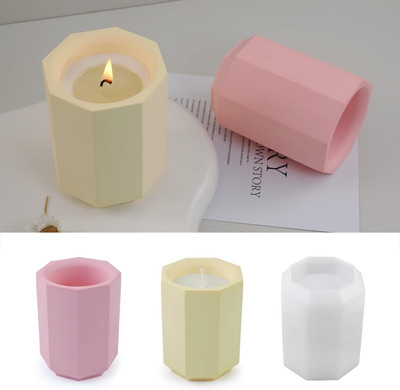 Storage Box Candle Jar Cup Molds, Creative Silicone Candle Vessels Pot Molds, Co-image