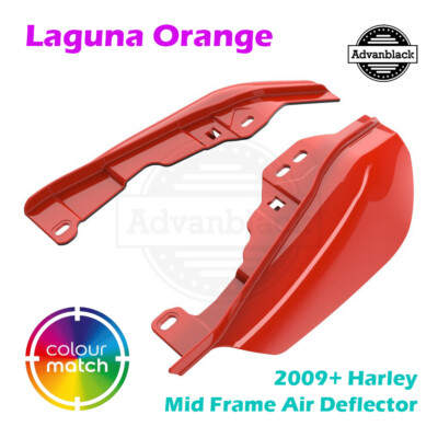 Laguna Orange Mid-Frame Air Deflector For 2009+ Harley Street Road Electra Glide-image