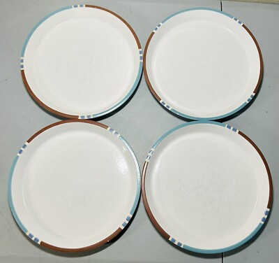 Vintage DANSK 10.75” Dinner Plate Mesa White Sand (Made in Portugal) Set of 4-image