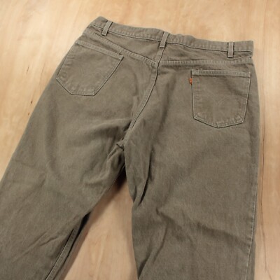 vtg usa LEVI'S 550 orange tab denim jeans 42x30 tag earth tone 80s 90s-image