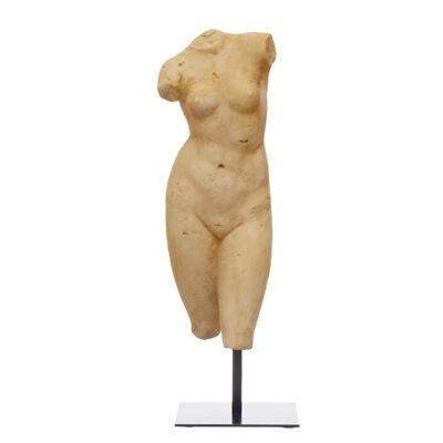 Creative Co-Op, Plaster Finish Resin Female Body Figure on Metal Stand-image