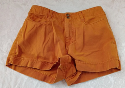 Abercrombie & Fitch Shorts Women's Size 6 Orange Chino Mid Rise 2.5