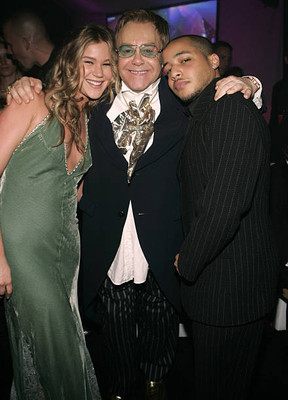 Joss Stone Sir Elton John guest at 13th Elton John AIDS Foundation- Old Photo-image
