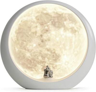 Lámpara de mesa con forma de luna regalo luz de noche delicado diseño de luna NE-image