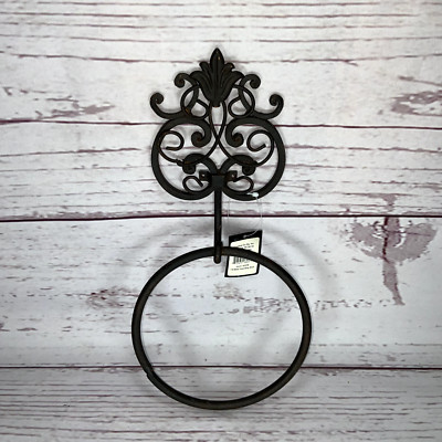 Metal Towel Ring Black 7